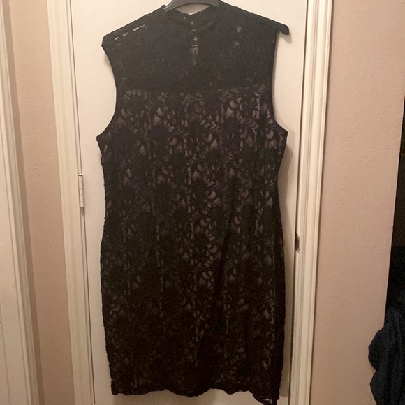 Cardalite Women’s sleeveless Black Lace Dress - Picture 1 of 7